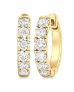 LinValPho 14K White Gold Diamond Earrings