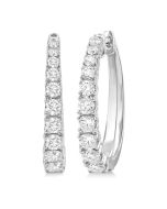 CelCaVel 14K White Gold Diamond Fashion Earrings
