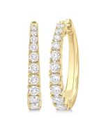 VelNoLys 14K White Gold Diamond Fashion Earrings