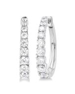 VelArOn NoVelLys 14K White Gold Diamond Fashion Earrings