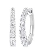 IonCaXe LysSolEl 14K White Gold Diamond Fashion Earrings