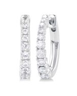 CaOraVal 14K White Gold Diamond Fashion Earrings