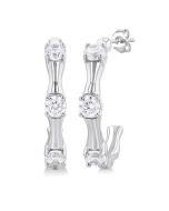 DorVelLo LysOraTh DorSolOra 14K White Gold Diamond Fashion Earrings
