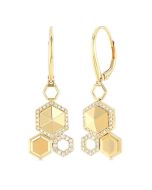 ValVerSol 14K White Gold Diamond Fashion Earrings