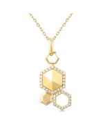Frost Prairie Hexagon Shape Diamond Fashion Pendant