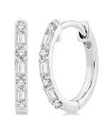 VelOnVio 14K White Gold Diamond Fashion Earrings