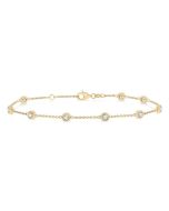 Rhea Diamond Station Chain Bracelet