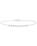 Bezel Set Petite Diamond Fashion Chain Bracelet