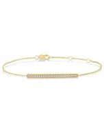Bar Petite Diamond Fashion Chain Bracelet
