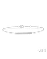 Bar Petite Diamond Fashion Chain Bracelet