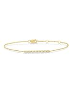 Bar Petite Diamond Fashion Chain Bracelet