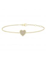 Heart Shape Petite Diamond Fashion Bracelet