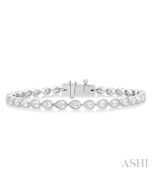 Elysian Harbor Meadow Pear Shape East West Bezel Set Diamond Tennis Bracelet