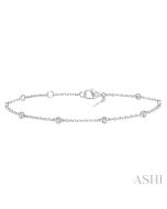 Diamond Station Chain Bracelet