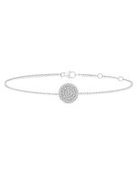 Circle Petite Diamond Fashion Chain Bracelet