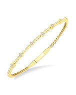 Bead Clover Diamond Fashion Bangle