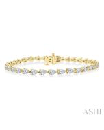 Bellona Mirage Serenity Pear Shape East West Diamond Bracelet