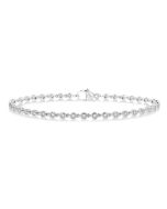 Calla Whisper Grove Bezel Set Diamond Tennis Bracelet