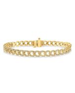 Curb & Cuban Diamond Fashion Bracelet