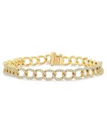 Curb & Cuban Diamond Fashion Bracelet