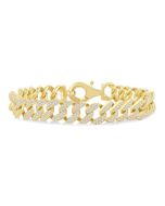 Curb & Cuban Diamond Fashion Bracelet
