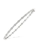 Marquise Shape Stackable Diamond Bangle