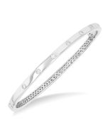 Flush Bezel Set Diamond Fashion Bangle