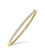 Pave-Set Diamond Fashion Bangle
