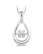 Silver Emotion Diamond Pendant