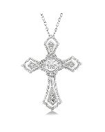 Silver Cross Emotion Diamond Fashion Pendant