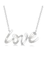 Horizon Velour Silver Love Diamond Fashion Pendant
