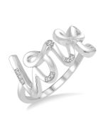 Silver Love Diamond Fashion Ring