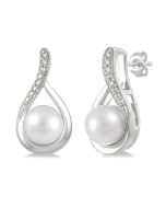 VioLo 14K White Gold Diamond Earrings