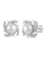 PhoXe 14K White Gold Diamond Earrings