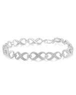 Silver Infinity Diamond Fashion Bracelet