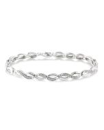Silver Infinity Diamond Bracelet