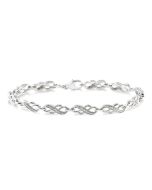 Silver Diamond Fashion Bracelet