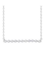 Silver Bar Petite Diamond Fashion Pendant