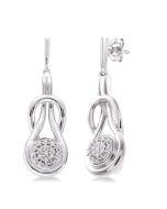 MirXeLux 14K White Gold Diamond Fashion Earrings