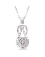 Silver Diamond Fashion Pendant