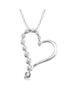 Zenith Hera Silver Heart Shape Journey Diamond Fashion Pendant