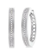 ValValOn 14K White Gold Diamond Earrings