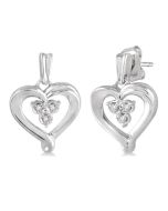VerLysEl MirOn 14K White Gold Diamond Fashion Earrings