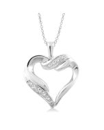 Sundew Calypso Silver Heart Shape Diamond Fashion Pendant