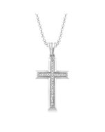 Blossom Kestrel Silver Cross Diamond Fashion Pendant