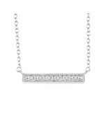 Silver Bar Diamond Fashion Pendant