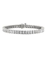 Diamond Princess Cut Tennis Bracelet