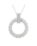 Mistral Evergreen Bold Circle Diamond Fashion Pendant
