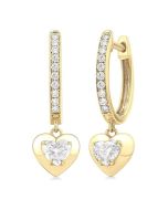 VerXeNo 14K White Gold Diamond Fashion Earrings