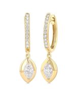 VelIonLys 14K White Gold Diamond Fashion Earrings
